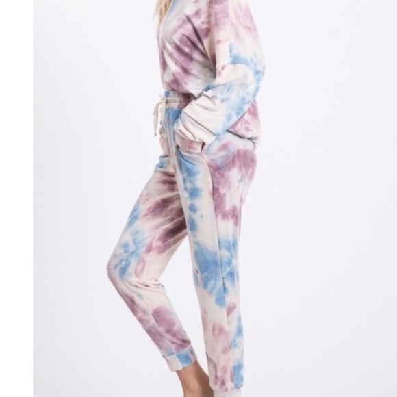 New trendy comfy tie dye sweatsuit - Picture 5 of 7